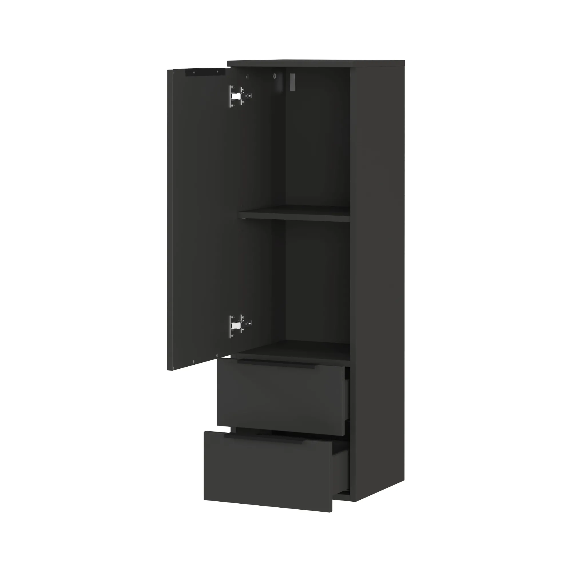 Badkamerkasten^Huisenthuis Badkamer Kolomkast Waldorf Grafiet 111 cm