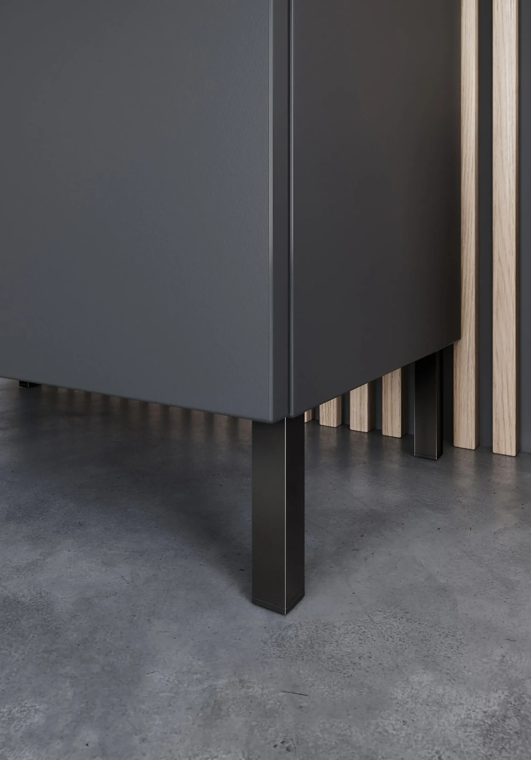 Badkamerkasten^Huisenthuis Badkamer kolomkast Zadar 120 cm Grafiet