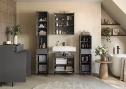 Badkamerkasten^Huisenthuis Badkamer kolomkast Zadar 120 cm Grafiet