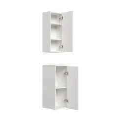 Badkamerkasten^Huisenthuis Badkamerkast Phoenix Hoogglans 71 cm – Set van 2 Wit