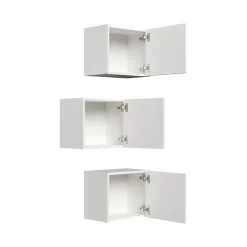 Badkamerkasten^Huisenthuis Badkamerkast Phoenix Hoogglans 33 cm – Set van 3 Wit