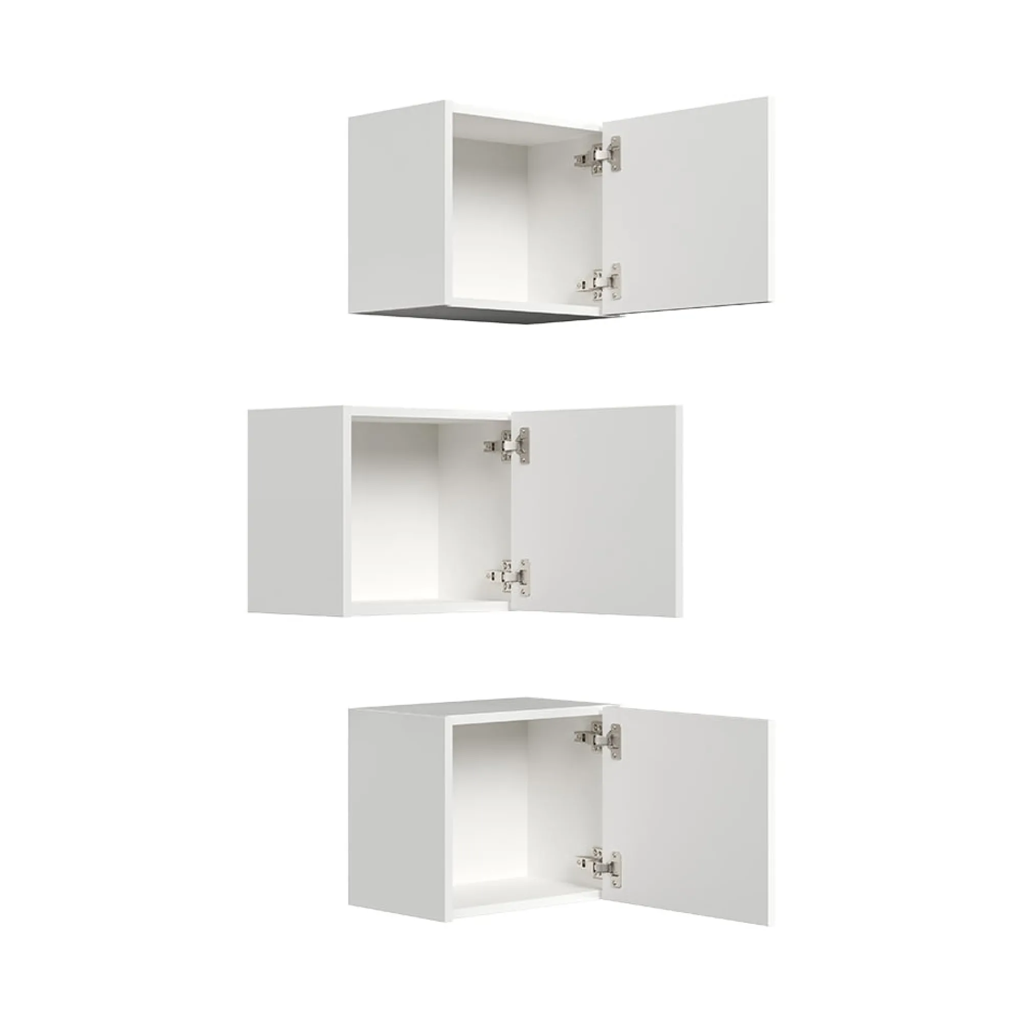 Badkamerkasten^Huisenthuis Badkamerkast Phoenix Hoogglans 33 cm – Set van 3 Wit