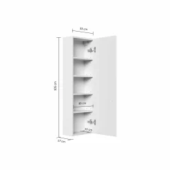 Badkamerkasten^Huisenthuis Badkamerkast Thor Eiken 33 cm
