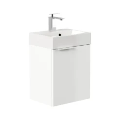 Wastafelkasten^Huisenthuis Badmeubel Annecy Hoogglans 40 cm Wit