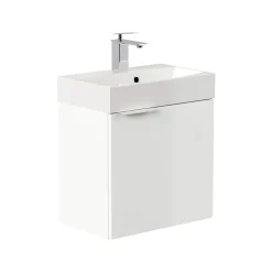 Wastafelkasten^Huisenthuis Badmeubel Annecy Hoogglans 50 cm Wit