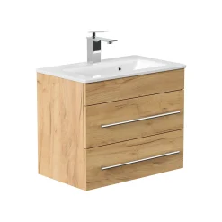 Wastafelkasten^Huisenthuis Badmeubel Austin 60 cm Eiken