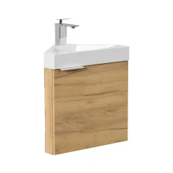 Wastafelkasten^Huisenthuis Badmeubel Como 52 cm Eiken
