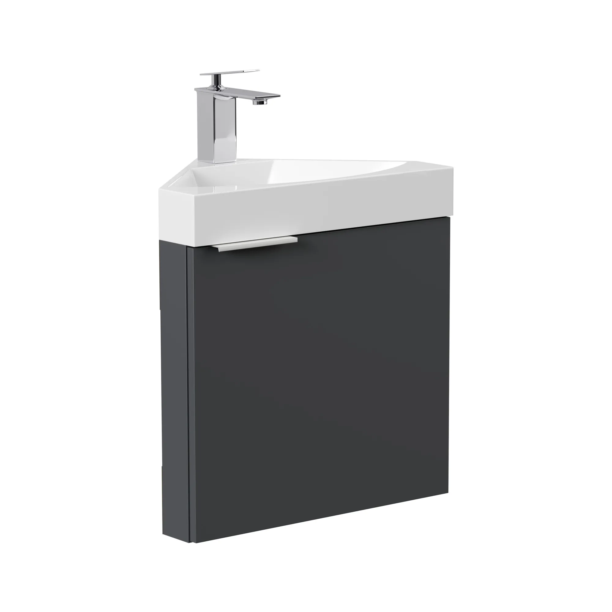 Wastafelkasten^Huisenthuis Badmeubel Como 52 cm Grafiet