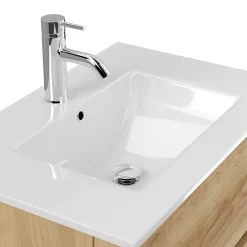 Wastafelkasten^Huisenthuis Badmeubel Phoenix 70 cm Eiken