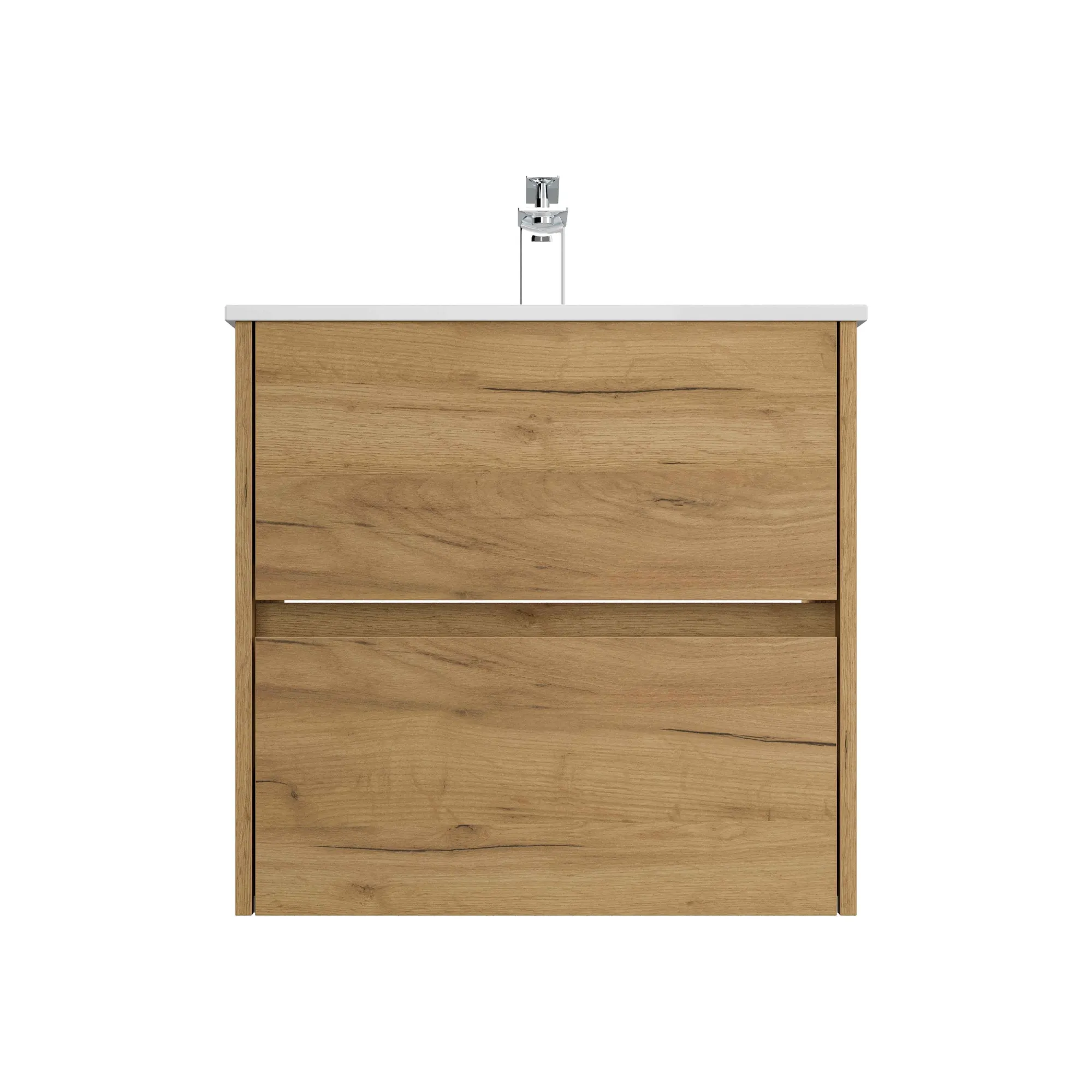 Wastafelkasten^Huisenthuis Badmeubel Phoenix 60 cm Eiken