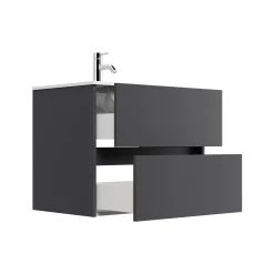 Wastafelkasten^Huisenthuis Badmeubel Phoenix 70 cm Grafiet