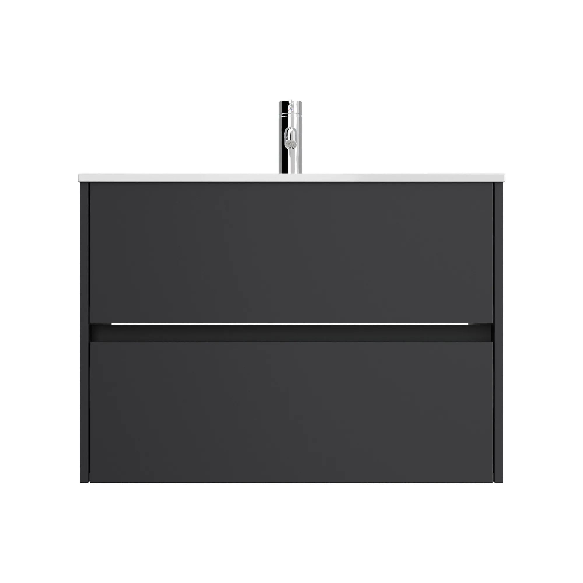 Wastafelkasten^Huisenthuis Badmeubel Phoenix 80 cm Grafiet