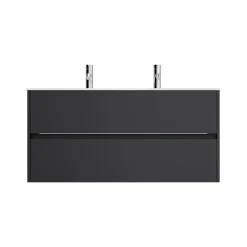 Wastafelkasten^Huisenthuis Badmeubel Phoenix Dubbele Kraan 120 cm Grafiet