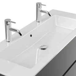 Wastafelkasten^Huisenthuis Badmeubel Phoenix Dubbele Kraan 120 cm Grafiet
