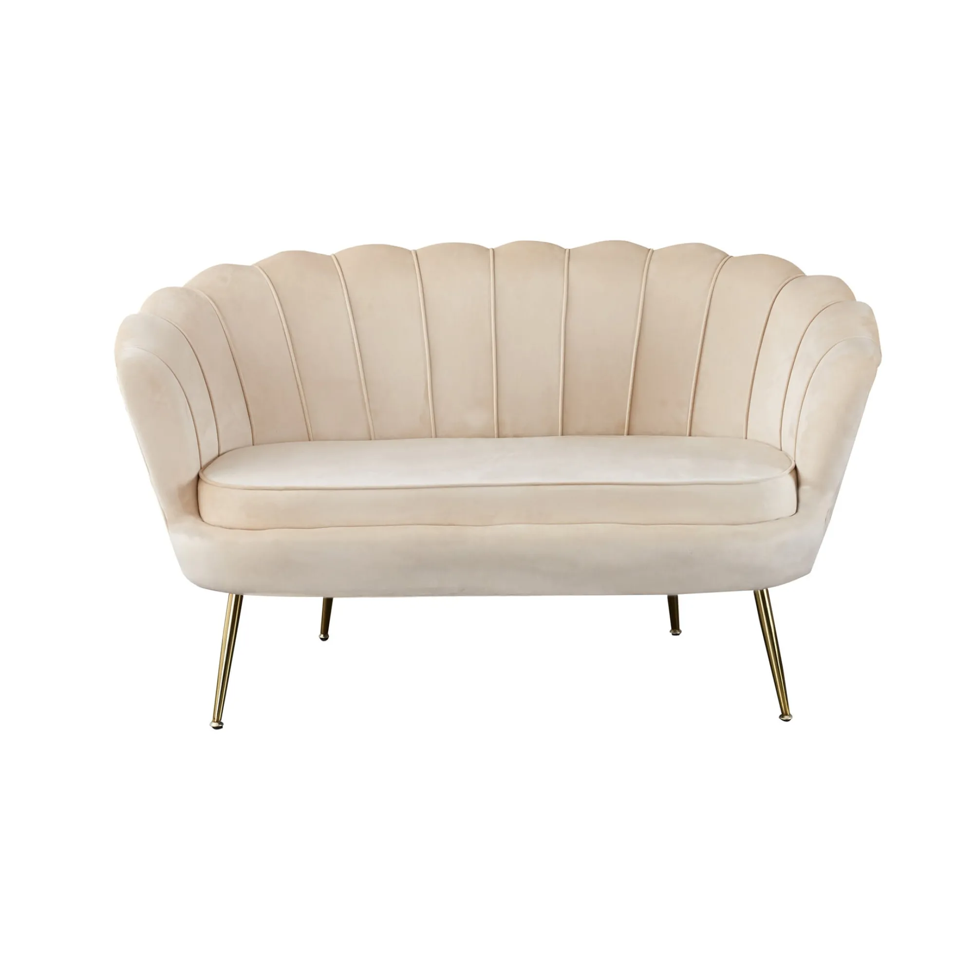 Banken^Huisenthuis Bank Chanelle Velvet 136 cm Beige
