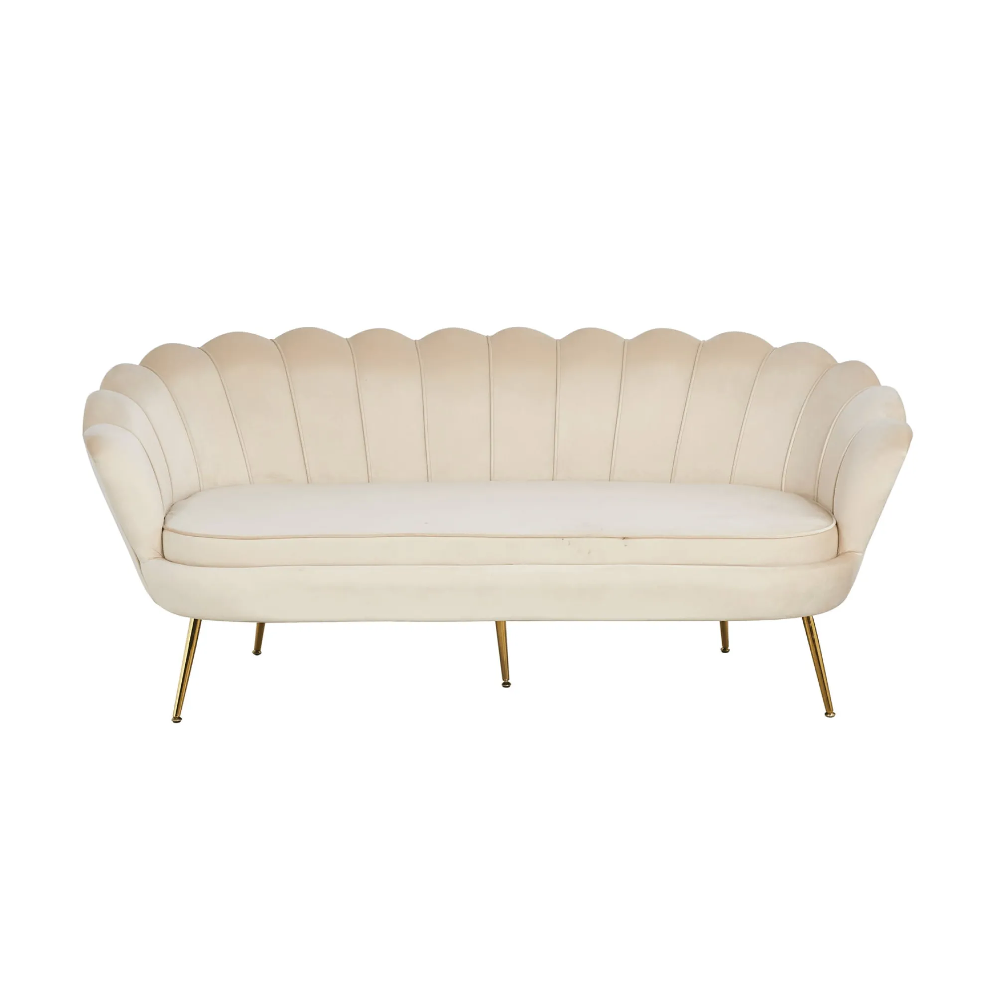Banken^Huisenthuis Bank Chanelle Velvet 180 cm Beige