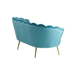 Banken^Huisenthuis Bank Chanelle Velvet 136 cm Blauw