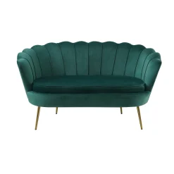 Banken^Huisenthuis Bank Chanelle Velvet 136 cm Groen