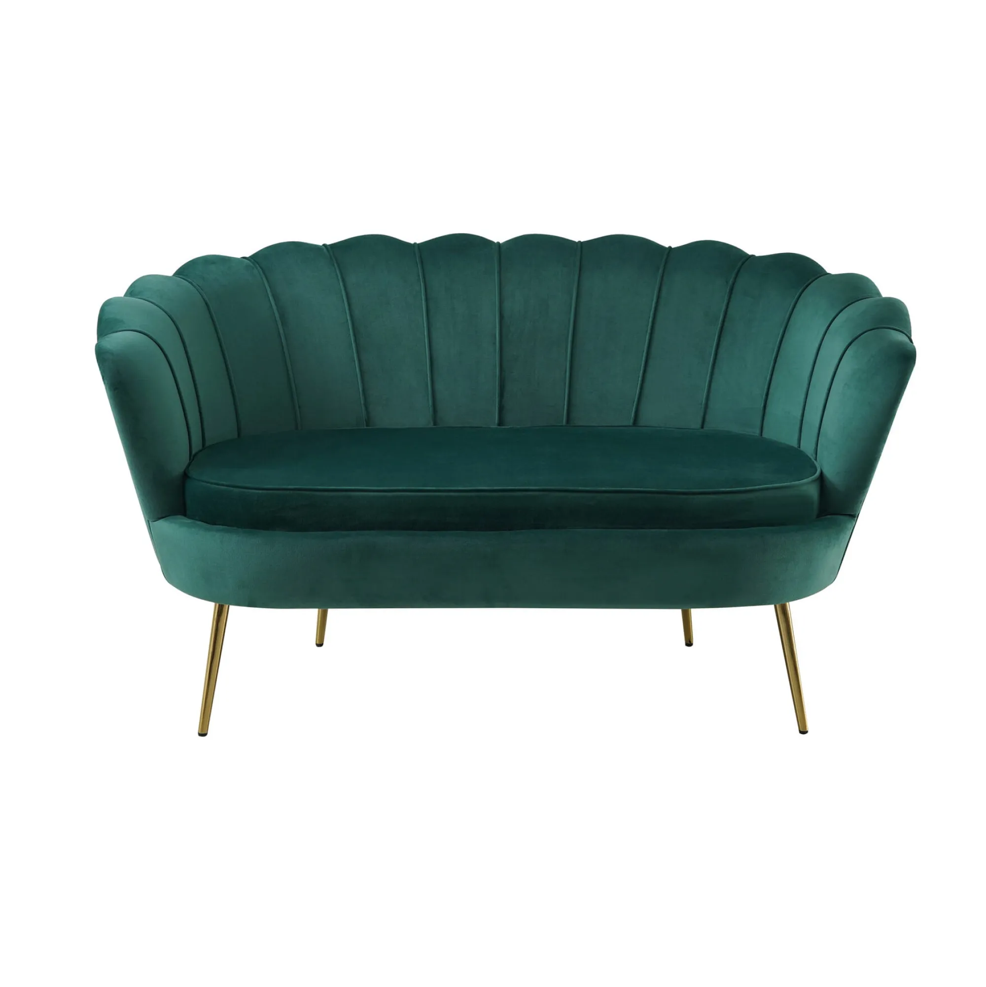 Banken^Huisenthuis Bank Chanelle Velvet 136 cm Groen