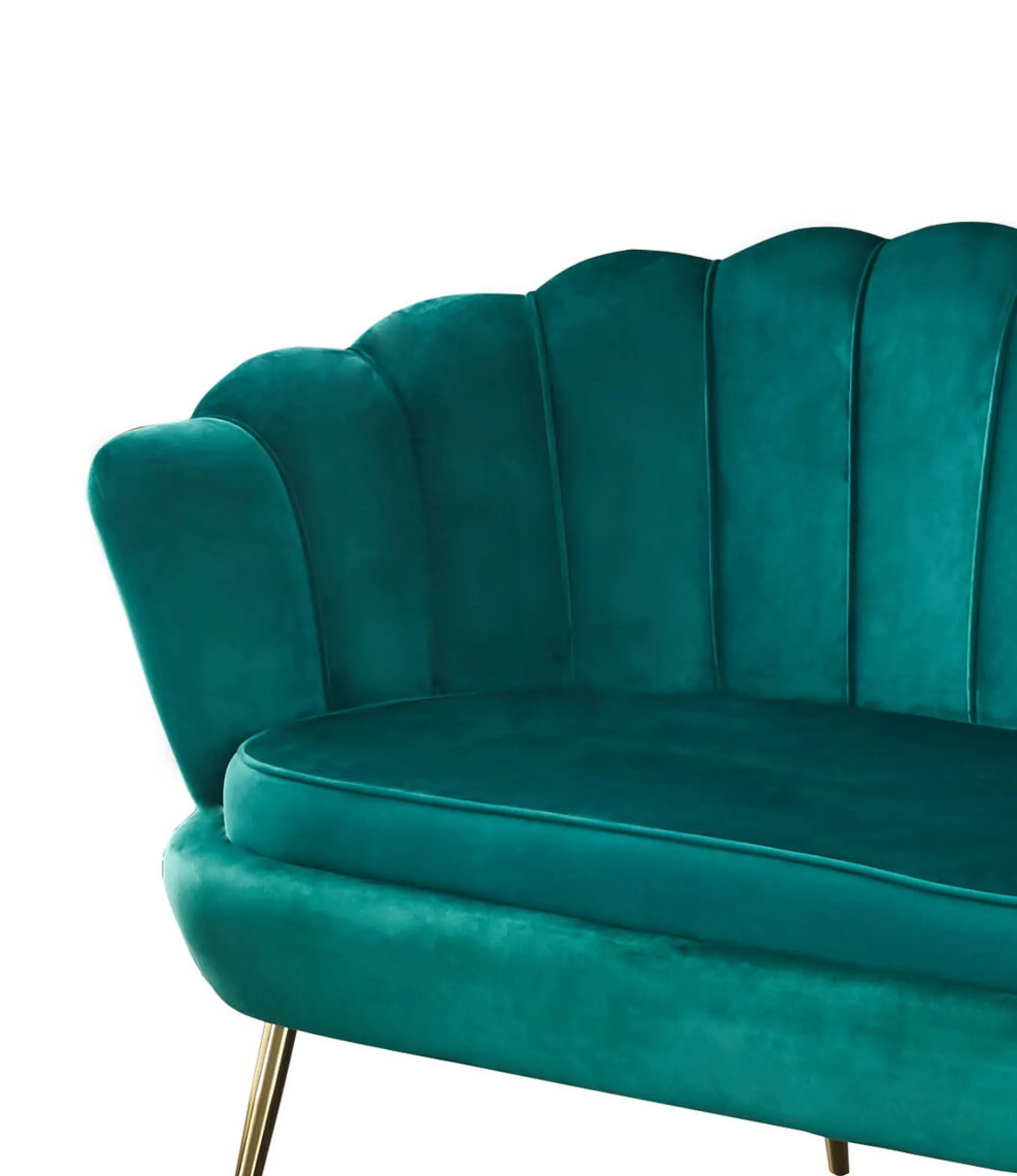 Banken^Huisenthuis Bank Chanelle Velvet 136 cm Groen