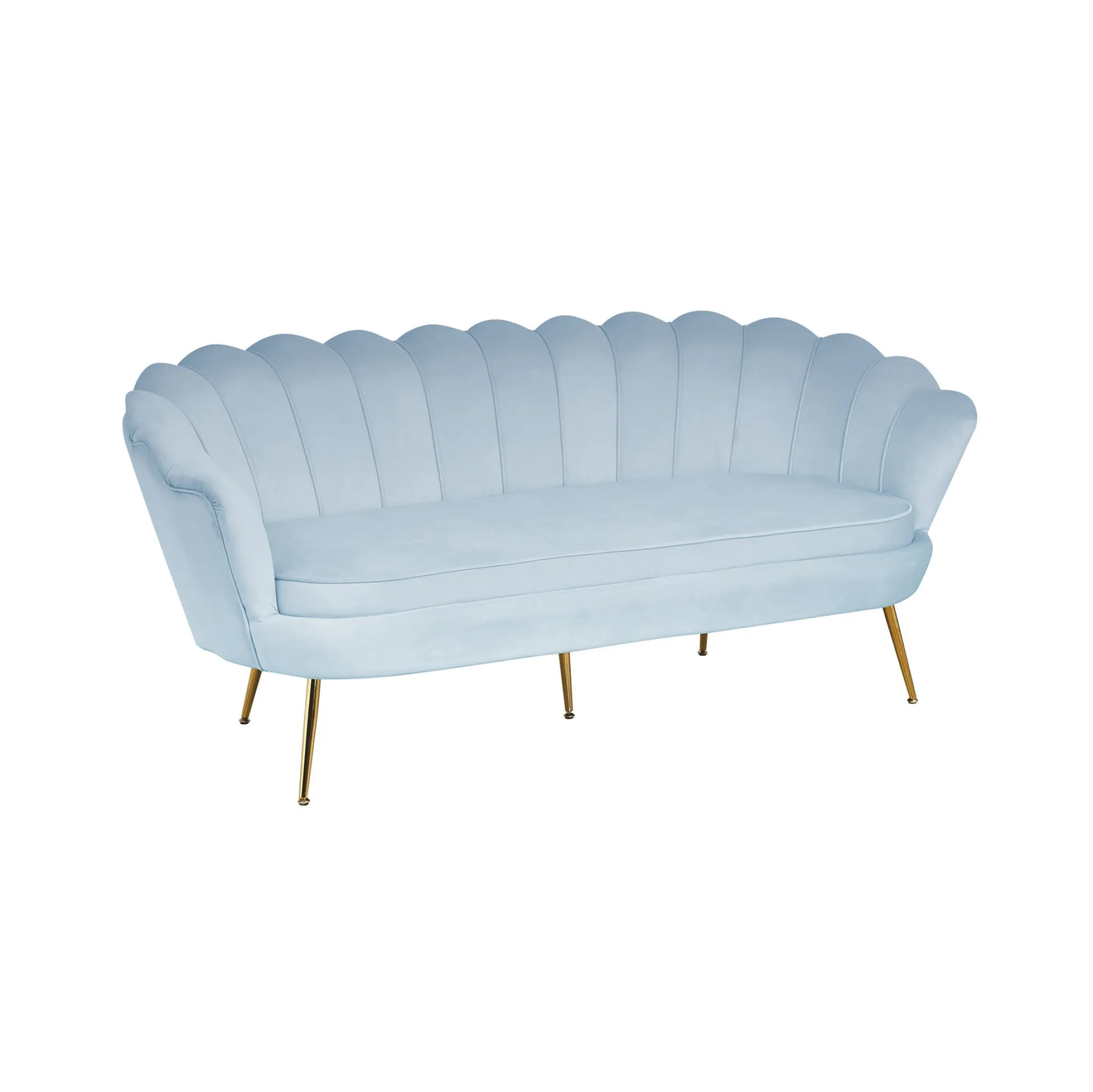 Banken^Huisenthuis Bank Chanelle Velvet 180 cm Lichtgrijs