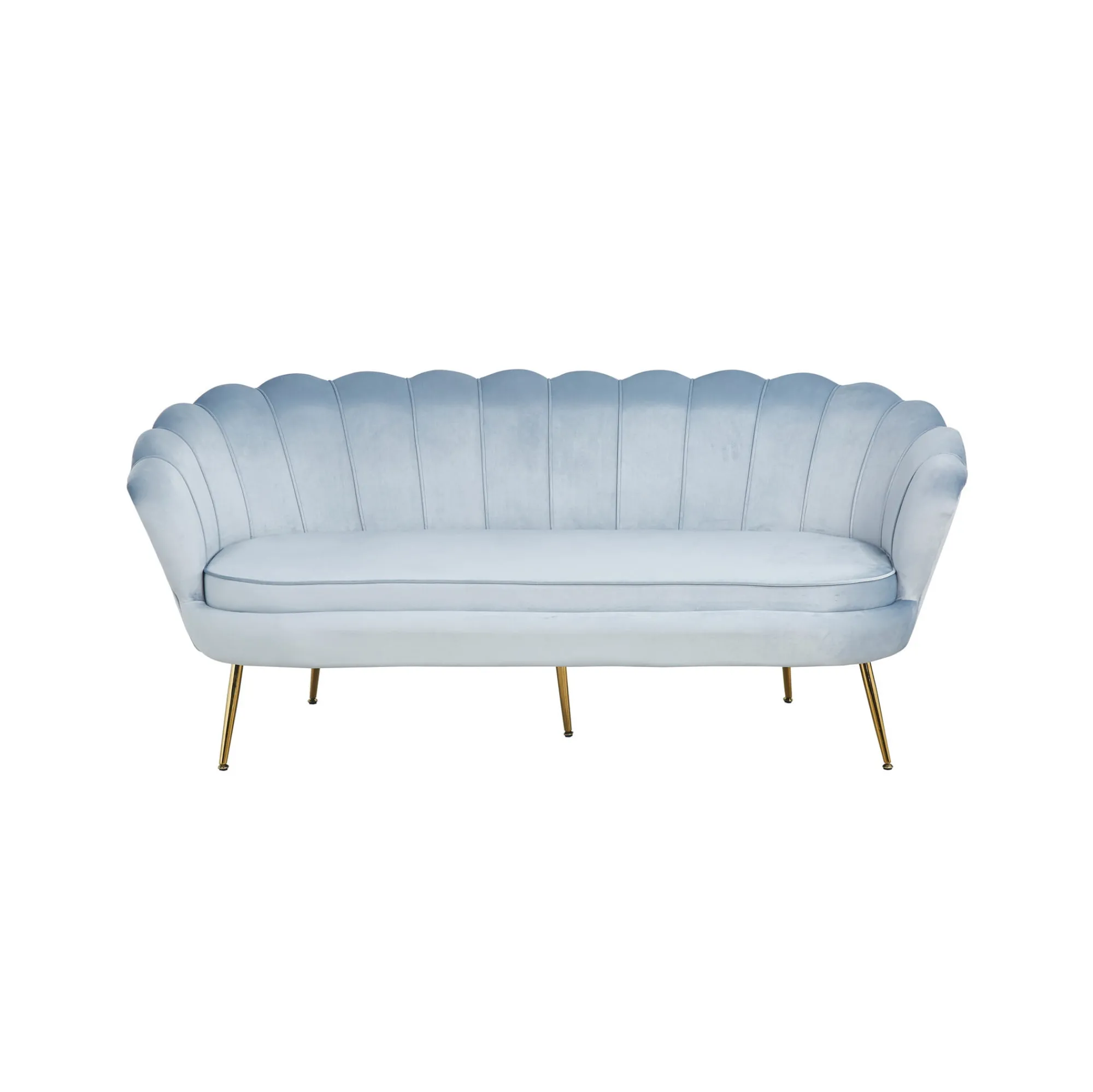 Banken^Huisenthuis Bank Chanelle Velvet 180 cm Lichtgrijs