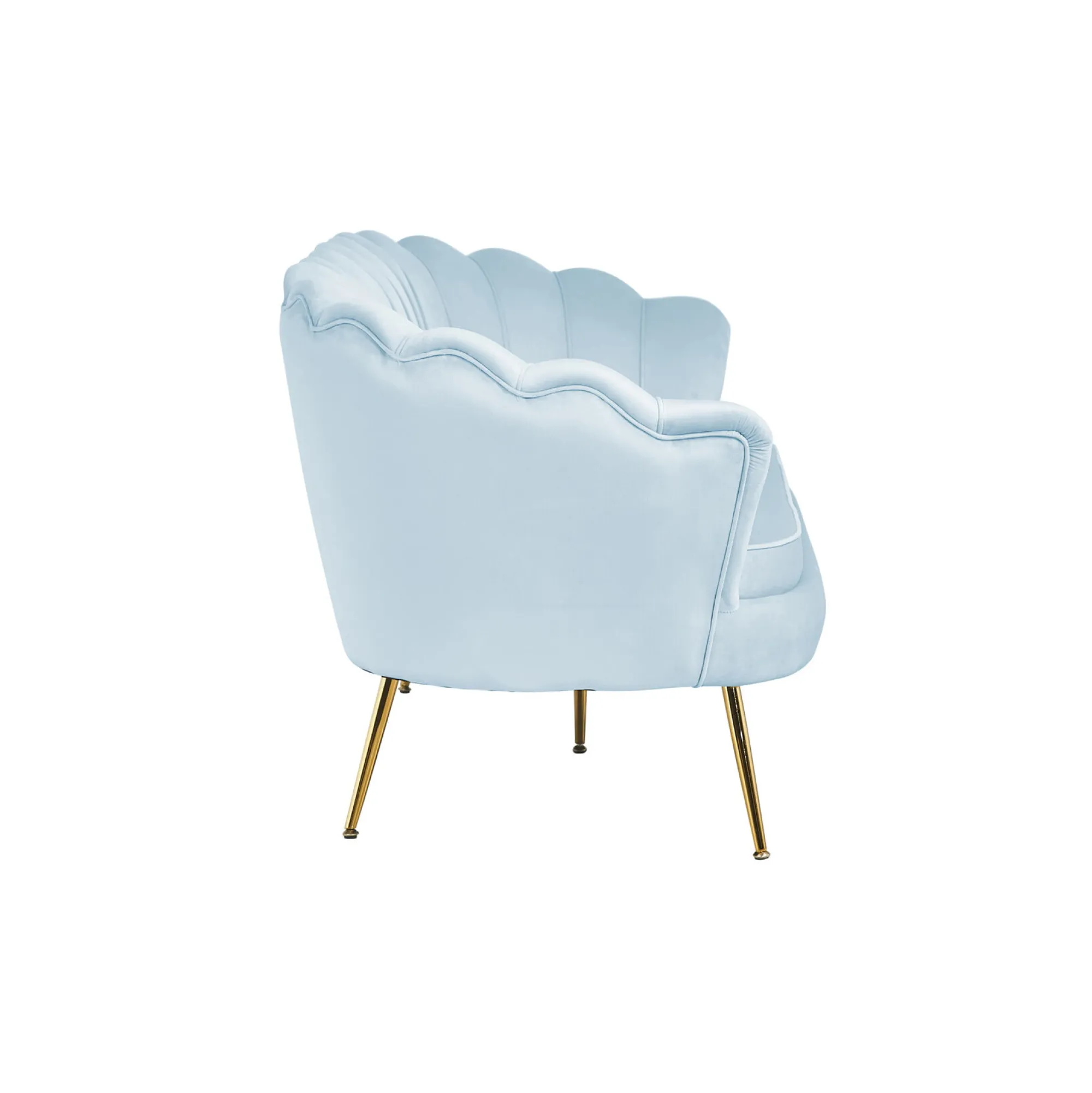 Banken^Huisenthuis Bank Chanelle Velvet 180 cm Lichtgrijs
