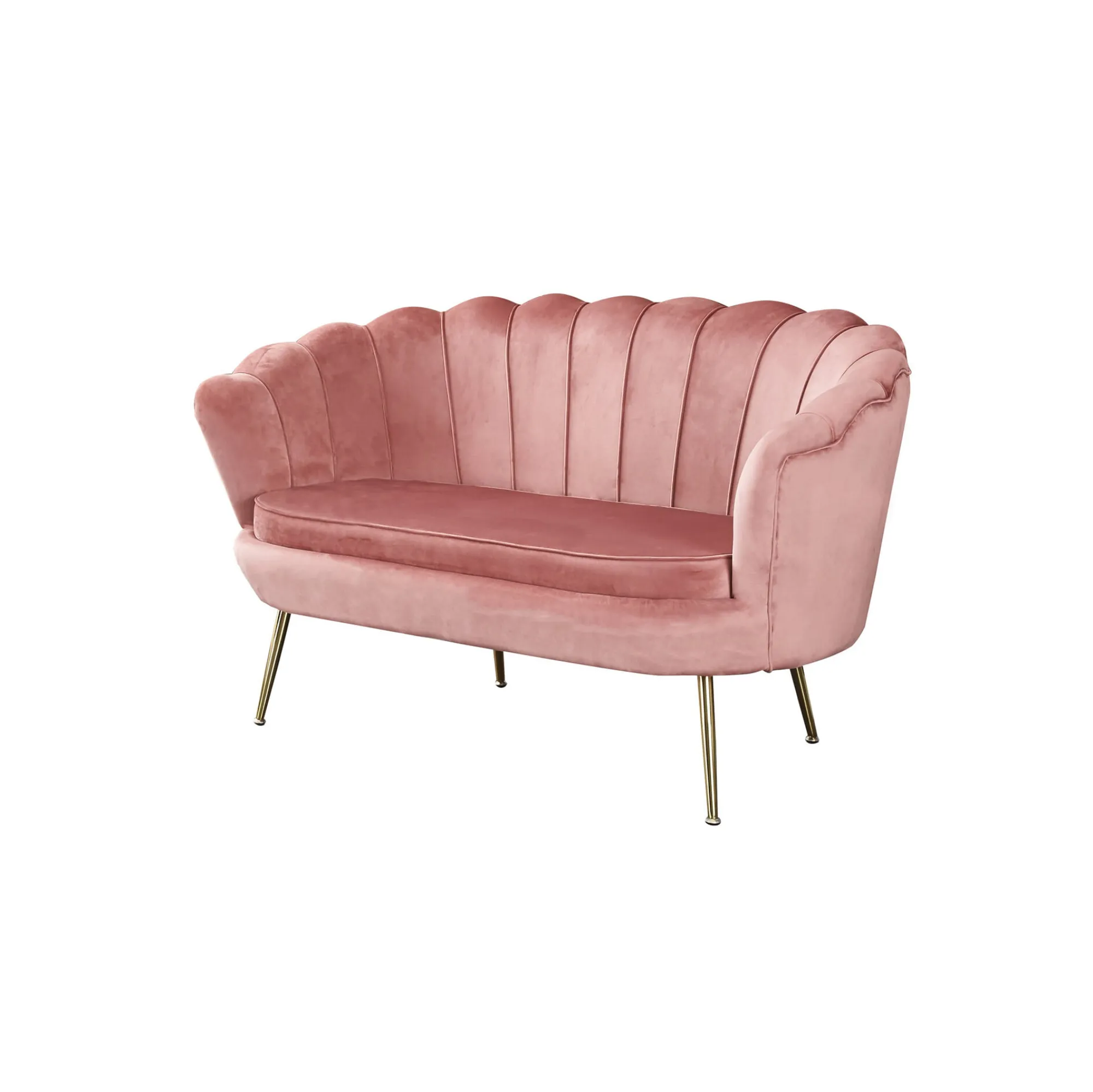 Banken^Huisenthuis Bank Chanelle Velvet 136 cm Roze