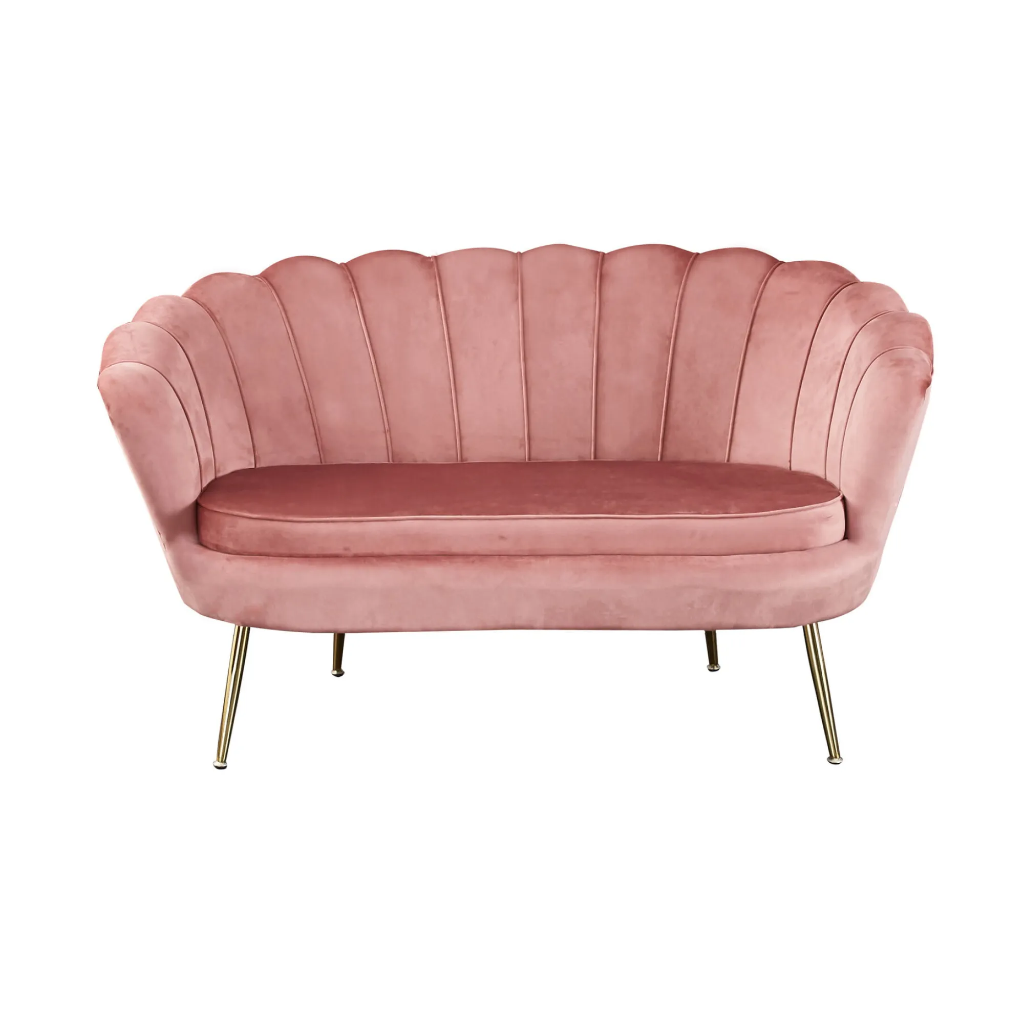 Banken^Huisenthuis Bank Chanelle Velvet 136 cm Roze