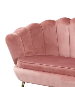 Banken^Huisenthuis Bank Chanelle Velvet 136 cm Roze