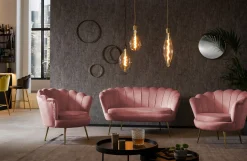 Banken^Huisenthuis Bank Chanelle Velvet 136 cm Roze