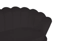 Banken^Huisenthuis Bank Chanelle Velvet 180 cm Zwart