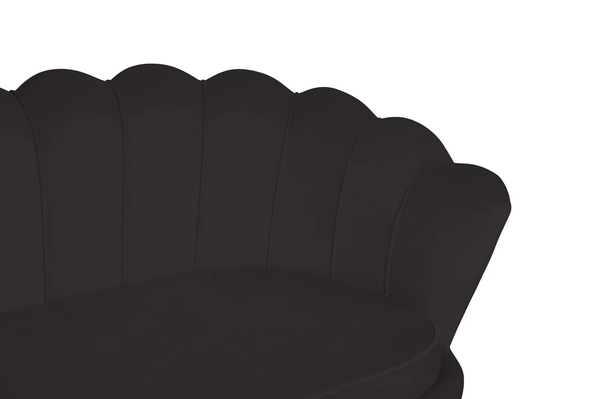 Banken^Huisenthuis Bank Chanelle Velvet 180 cm Zwart