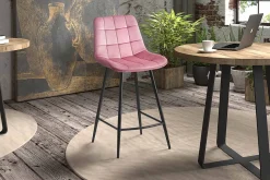 Barkrukken^Huisenthuis Barkruk Alice – Set van 2 Roze