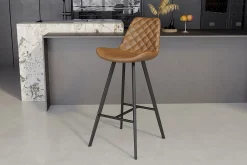 Barkrukken^Huisenthuis Barkruk Anthony – Set van 2 Cognac