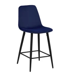 Barkrukken^Huisenthuis Barkruk Aylin – Set van 4 Donkerblauw