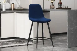 Barkrukken^Huisenthuis Barkruk Aylin – Set van 4 Donkerblauw