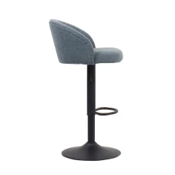 Barkrukken^Huisenthuis Barkruk Babet Bouclé – Set van 2 Blauw