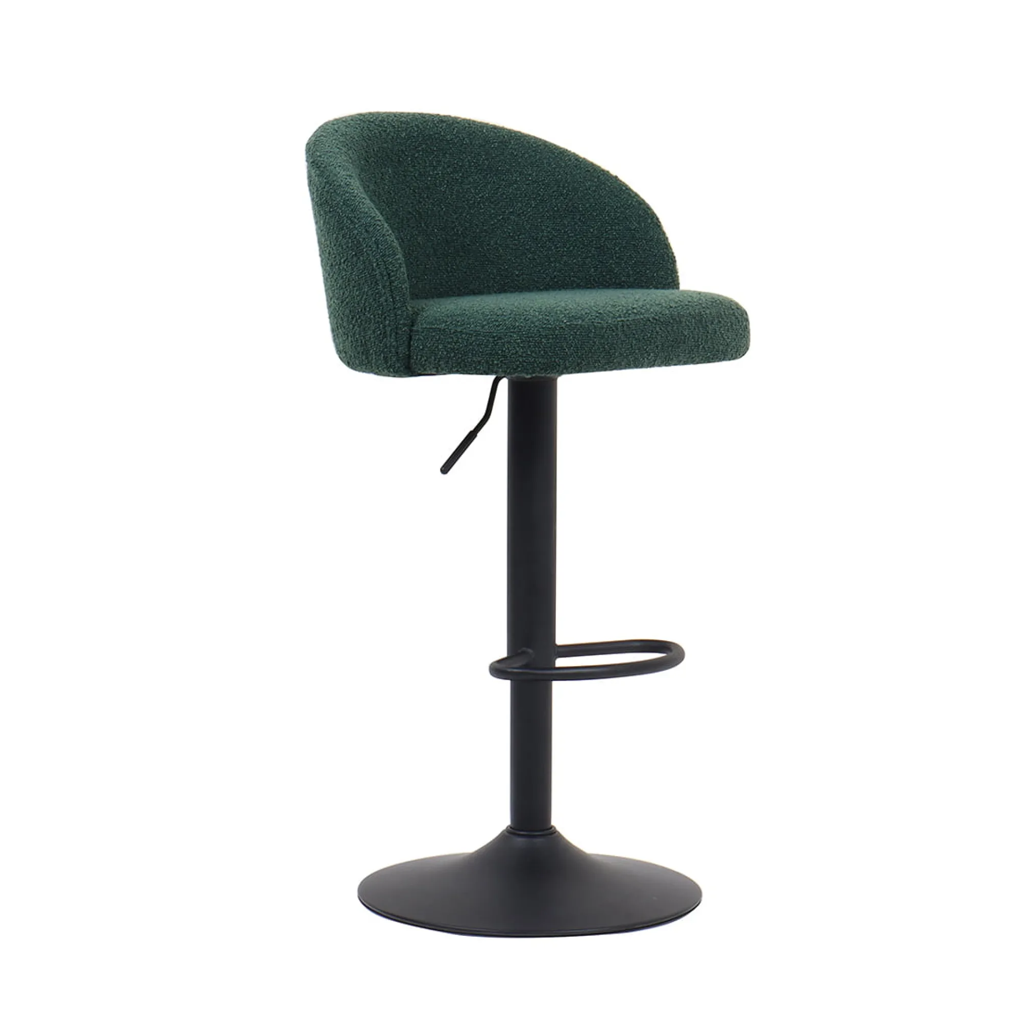 Barkrukken^Huisenthuis Barkruk Babet Bouclé – Set van 2 Groen