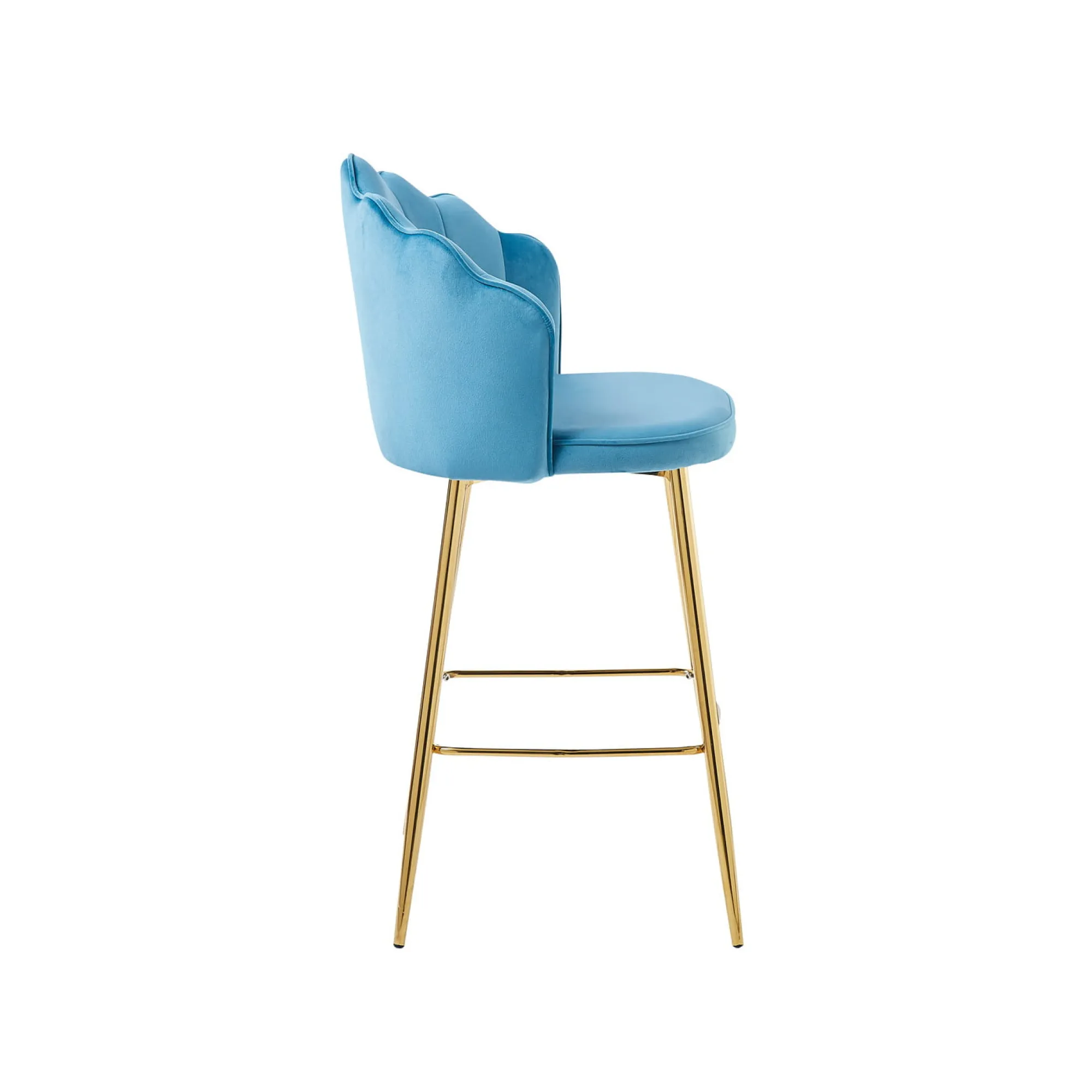 Barkrukken^Huisenthuis Barkruk Chanelle Velvet – Set van 2 Blauw