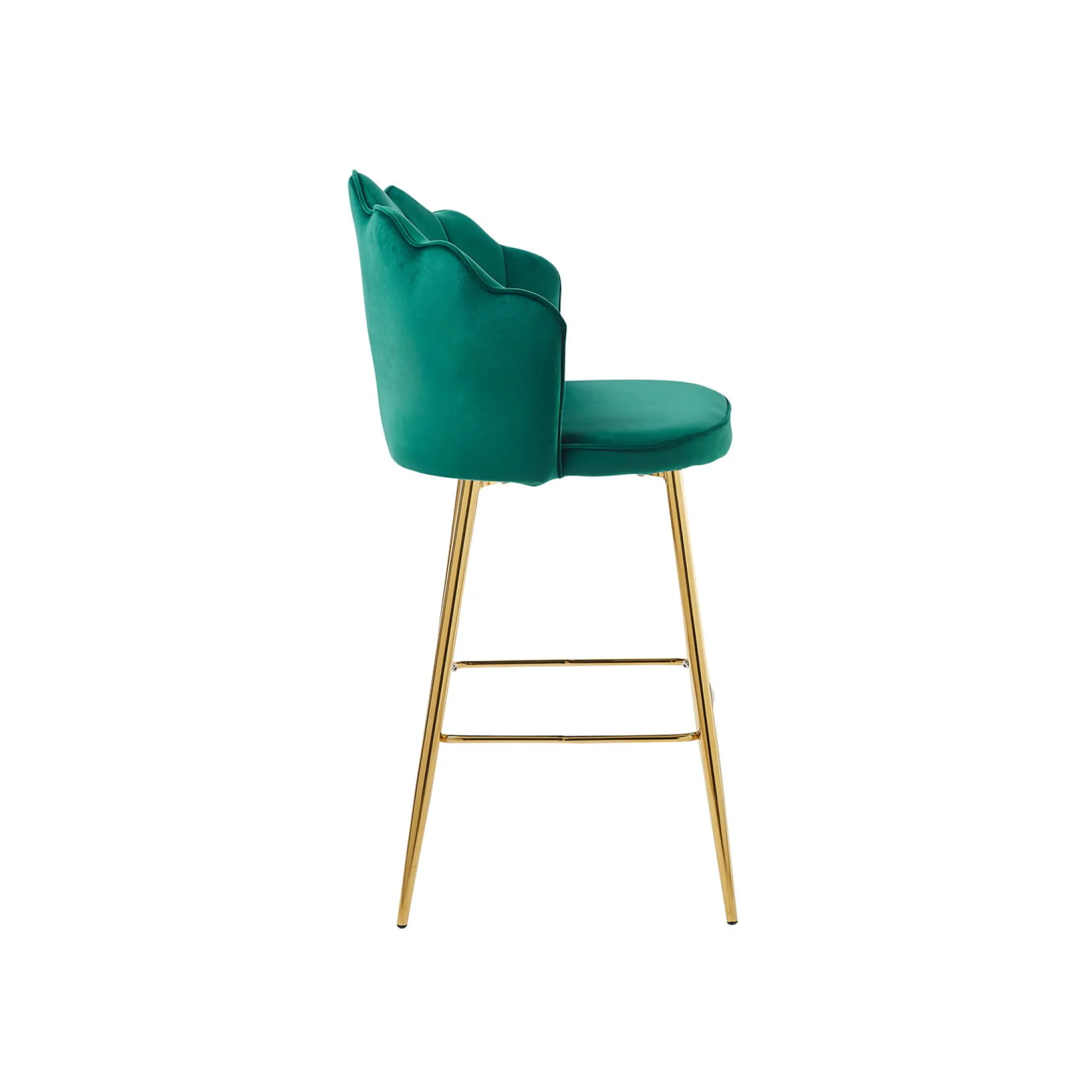 Barkrukken^Huisenthuis Barkruk Chanelle Velvet – Set van 2 Groen