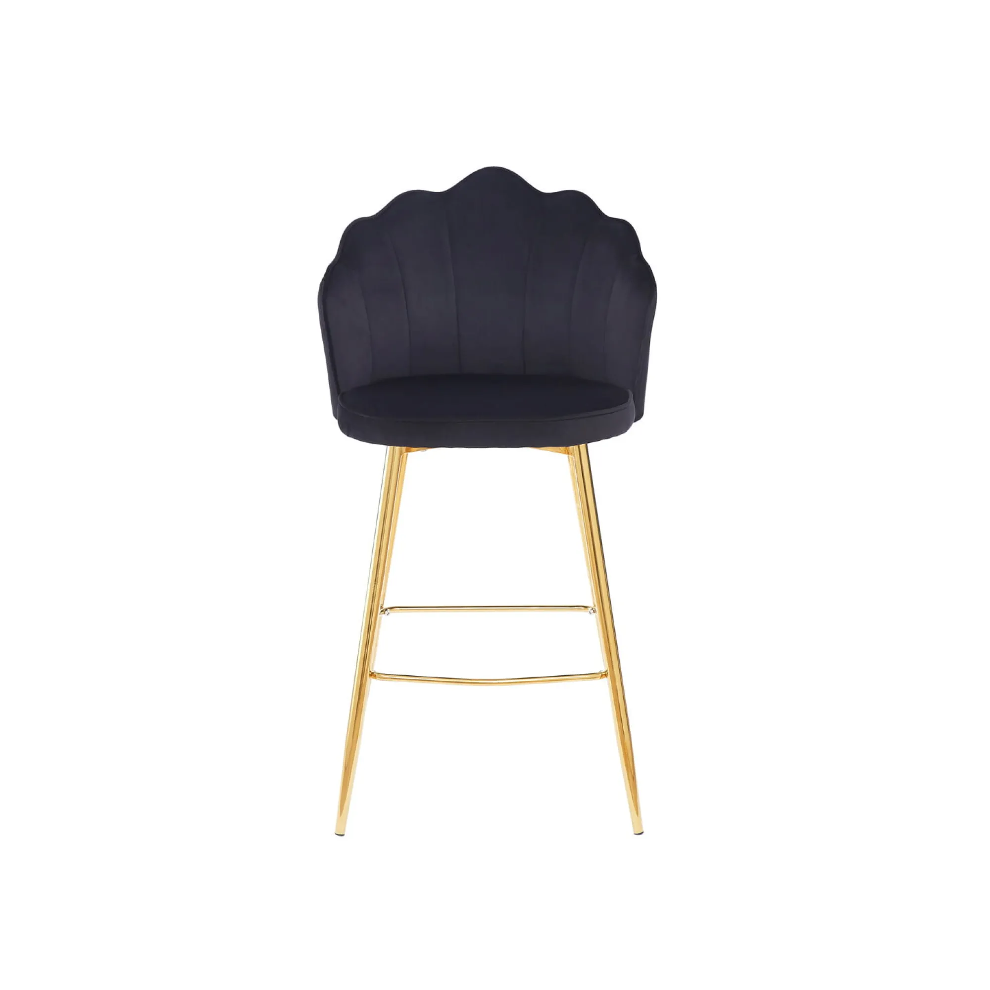 Barkrukken^Huisenthuis Barkruk Chanelle Velvet – Set van 2 Zwart
