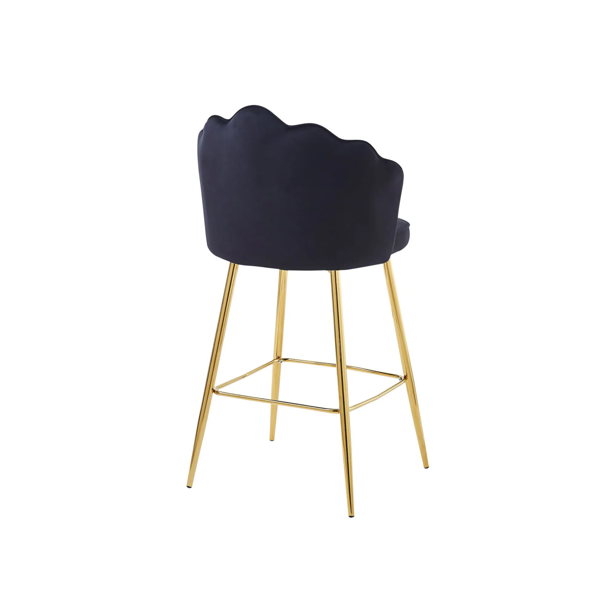 Barkrukken^Huisenthuis Barkruk Chanelle Velvet – Set van 2 Zwart