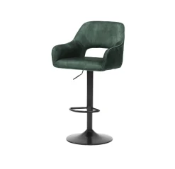 Barkrukken^Huisenthuis Barkruk Céline Velours – Set van 2 Hunter Groen