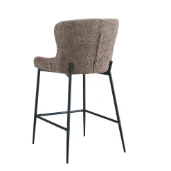 Barkrukken^Huisenthuis Barkruk Jolie Bouclé Zand – Set van 2
