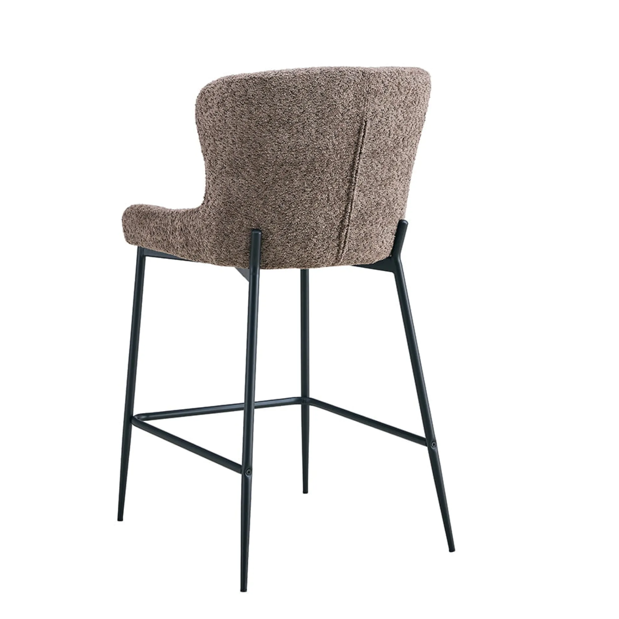 Barkrukken^Huisenthuis Barkruk Jolie Bouclé Zand – Set van 2