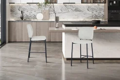 Barkrukken^Huisenthuis Barkruk Killian Beige – Set van 2