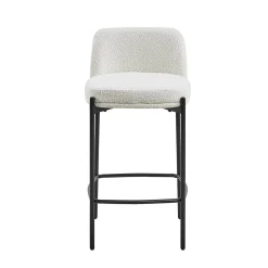 Barkrukken^Huisenthuis Barkruk Lylou Stof – Set van 2 Wit