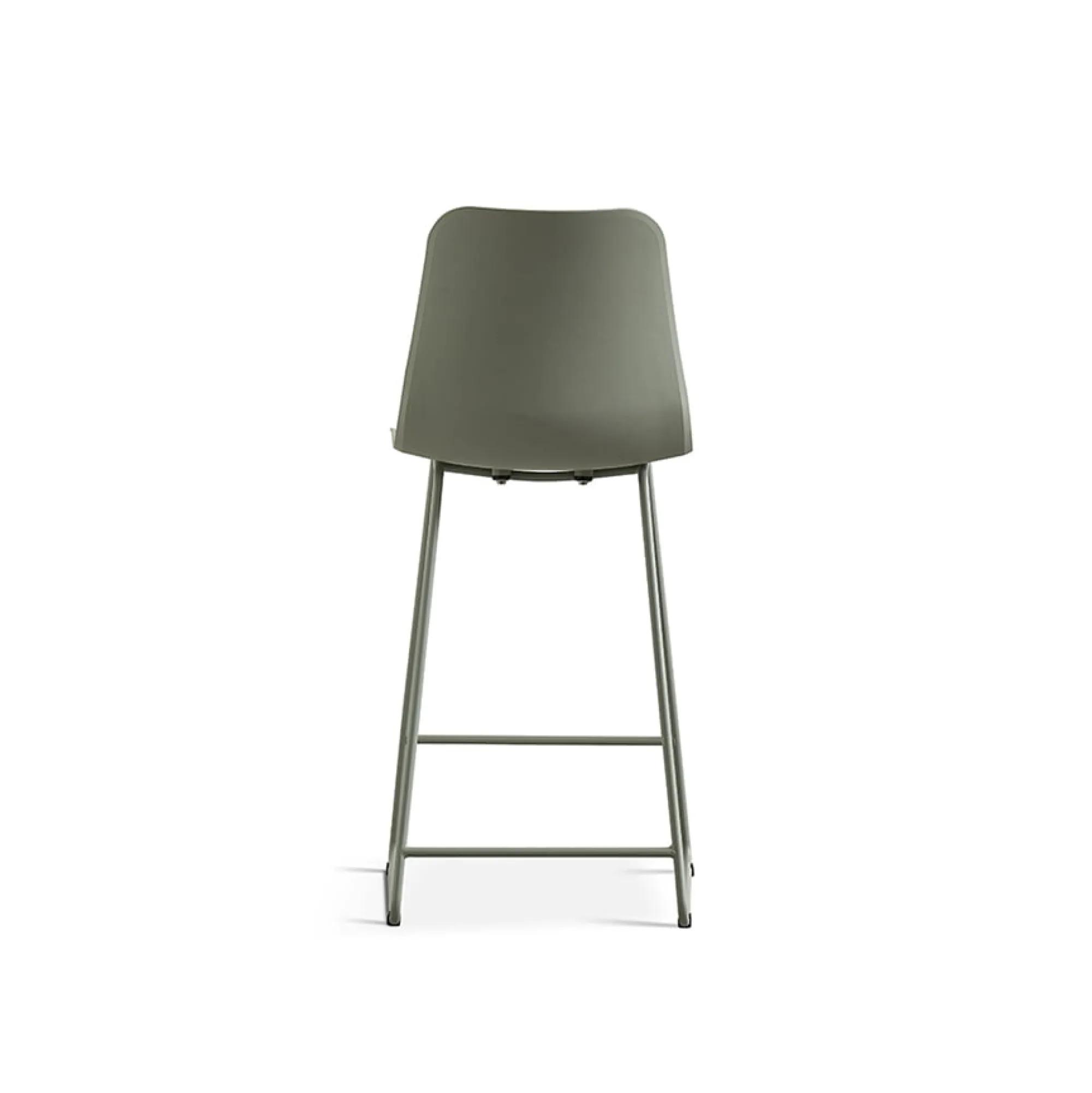 Eetkamerstoelen^Huisenthuis Barkruk Penny Grijs-Groen – Set van 2 Grijs, Groen
