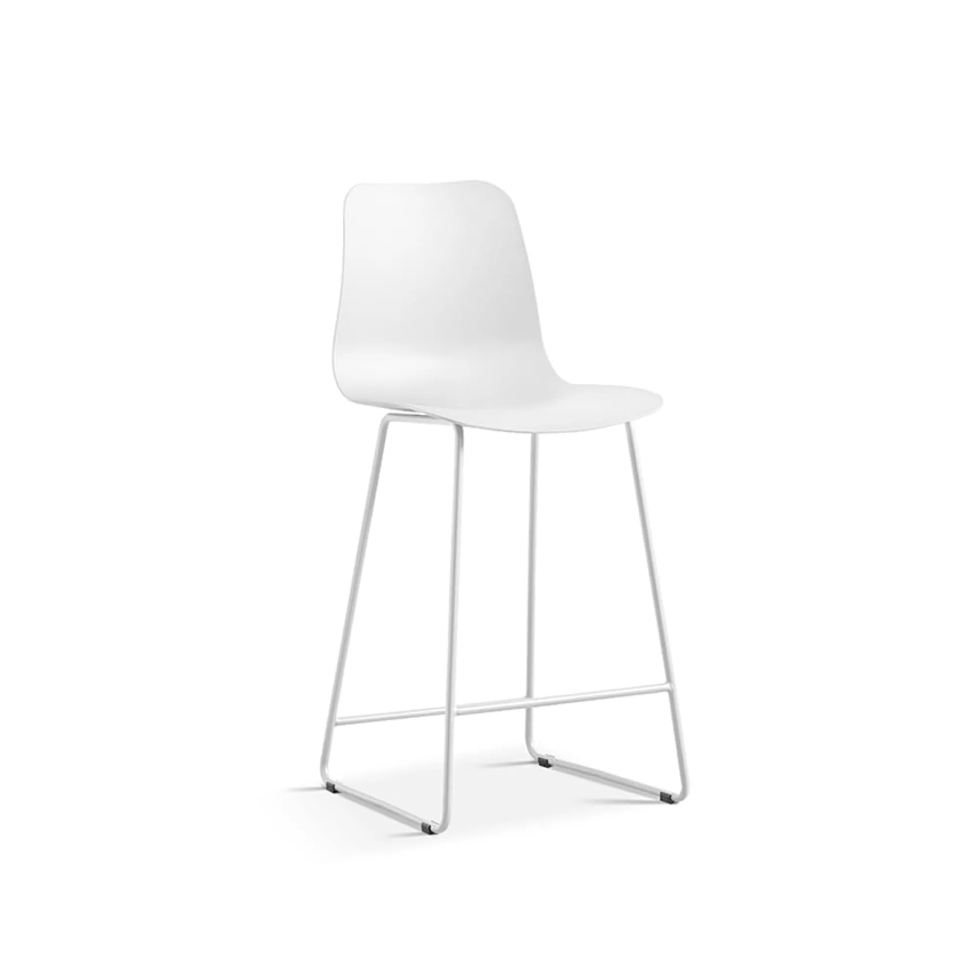Eetkamerstoelen^Huisenthuis Barkruk Penny – Set van 2 Wit